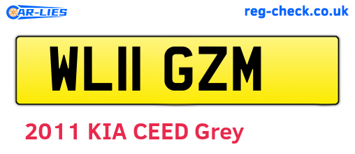 WL11GZM are the vehicle registration plates.