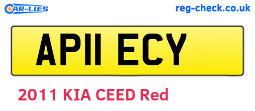 AP11ECY are the vehicle registration plates.