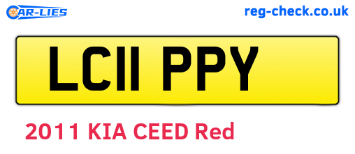 LC11PPY are the vehicle registration plates.