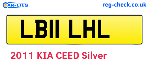 LB11LHL are the vehicle registration plates.