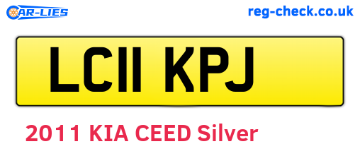 LC11KPJ are the vehicle registration plates.