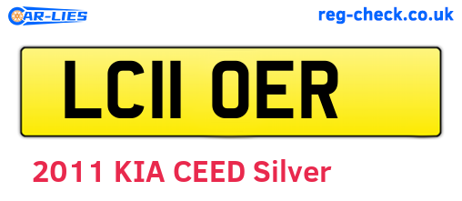 LC11OER are the vehicle registration plates.