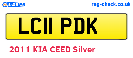 LC11PDK are the vehicle registration plates.
