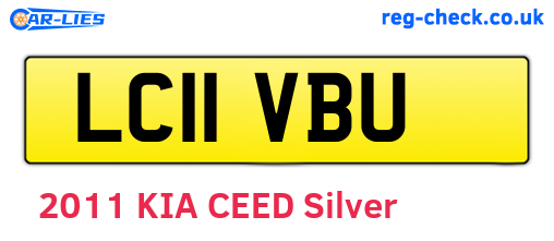 LC11VBU are the vehicle registration plates.