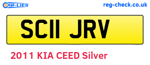 SC11JRV are the vehicle registration plates.