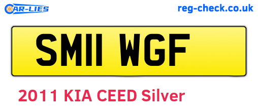 SM11WGF are the vehicle registration plates.
