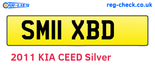SM11XBD are the vehicle registration plates.