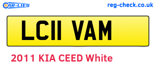 LC11VAM are the vehicle registration plates.
