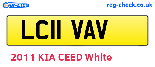 LC11VAV are the vehicle registration plates.