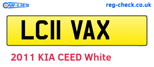 LC11VAX are the vehicle registration plates.