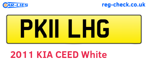 PK11LHG are the vehicle registration plates.