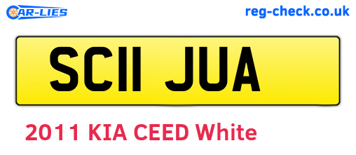 SC11JUA are the vehicle registration plates.