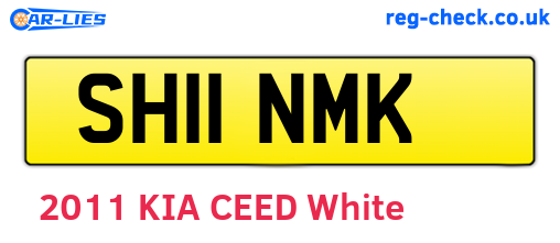 SH11NMK are the vehicle registration plates.
