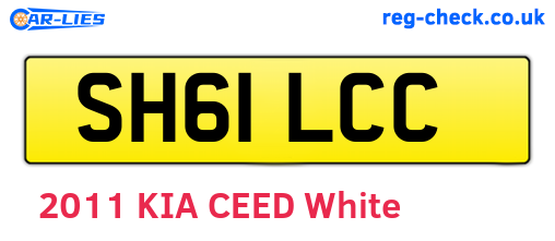 SH61LCC are the vehicle registration plates.