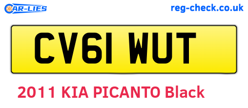 CV61WUT are the vehicle registration plates.
