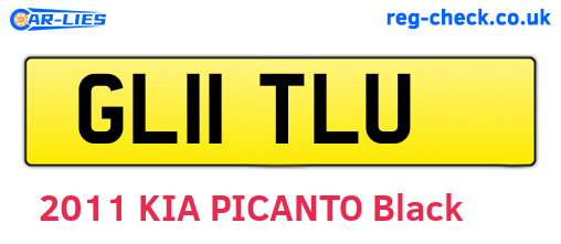 GL11TLU are the vehicle registration plates.