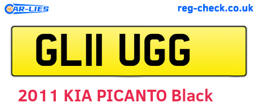 GL11UGG are the vehicle registration plates.