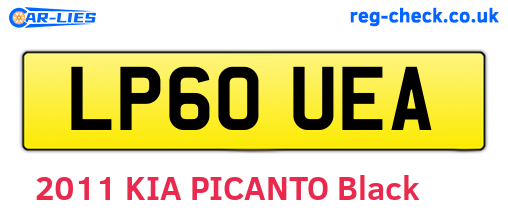 LP60UEA are the vehicle registration plates.