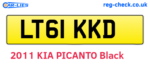 LT61KKD are the vehicle registration plates.