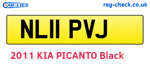NL11PVJ are the vehicle registration plates.
