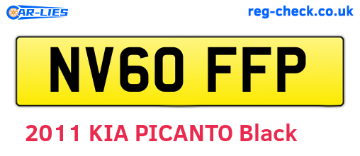 NV60FFP are the vehicle registration plates.
