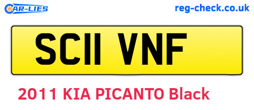 SC11VNF are the vehicle registration plates.
