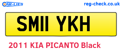 SM11YKH are the vehicle registration plates.