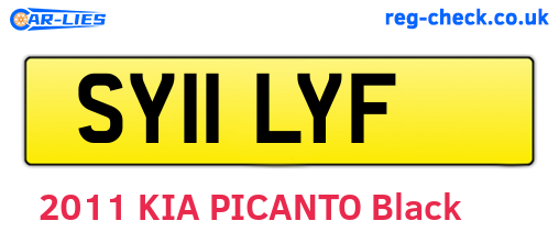 SY11LYF are the vehicle registration plates.