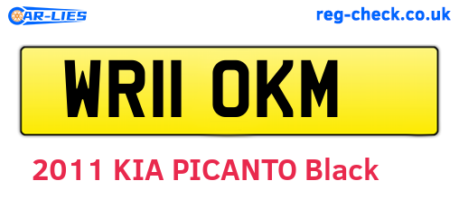 WR11OKM are the vehicle registration plates.