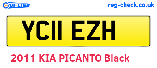 YC11EZH are the vehicle registration plates.