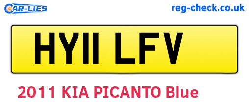 HY11LFV are the vehicle registration plates.