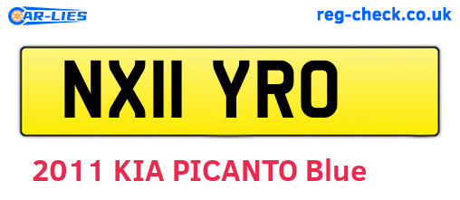NX11YRO are the vehicle registration plates.