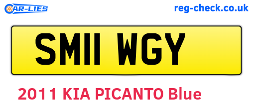 SM11WGY are the vehicle registration plates.