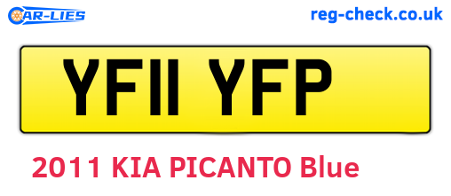YF11YFP are the vehicle registration plates.