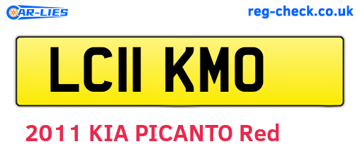 LC11KMO are the vehicle registration plates.