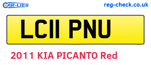 LC11PNU are the vehicle registration plates.