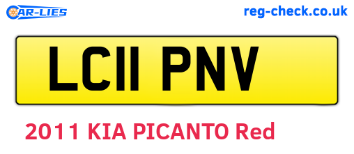 LC11PNV are the vehicle registration plates.