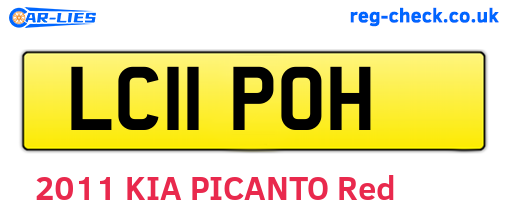 LC11POH are the vehicle registration plates.