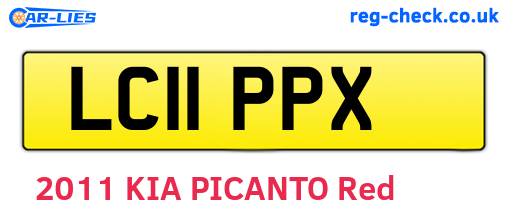 LC11PPX are the vehicle registration plates.