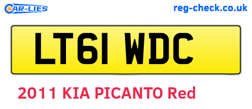LT61WDC are the vehicle registration plates.