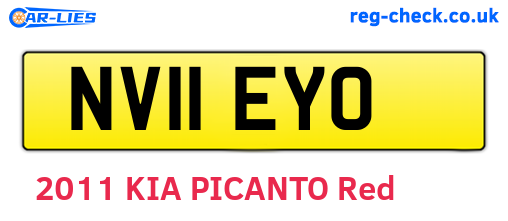 NV11EYO are the vehicle registration plates.