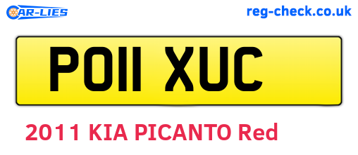 PO11XUC are the vehicle registration plates.