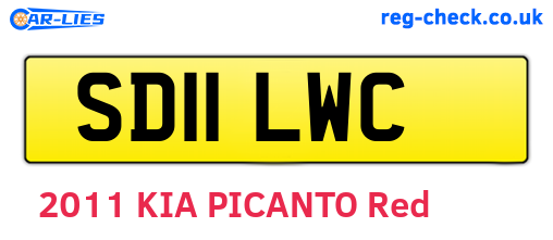 SD11LWC are the vehicle registration plates.