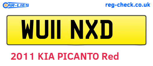 WU11NXD are the vehicle registration plates.