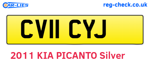 CV11CYJ are the vehicle registration plates.