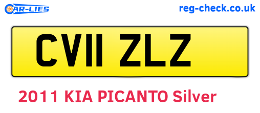 CV11ZLZ are the vehicle registration plates.