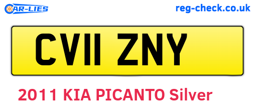 CV11ZNY are the vehicle registration plates.