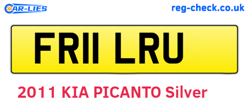 FR11LRU are the vehicle registration plates.