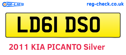 LD61DSO are the vehicle registration plates.
