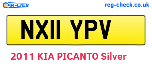 NX11YPV are the vehicle registration plates.